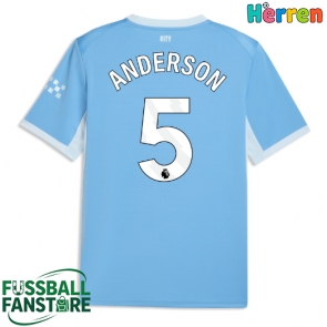 Manchester City Elliot Anderson #5 Replik Heimtrikot 2026-27 Kurzarm